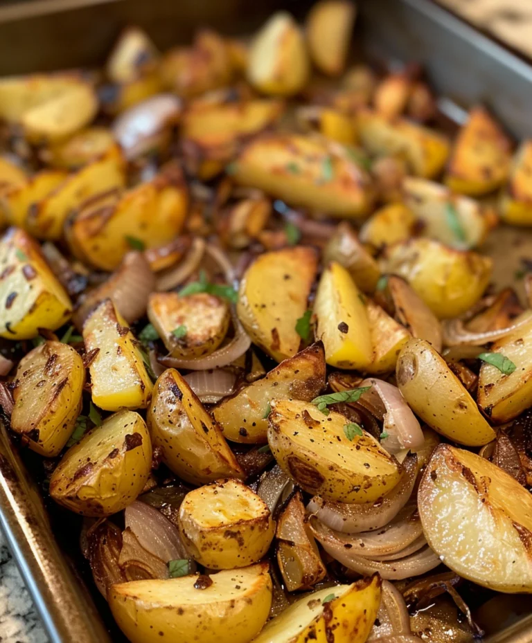 Oven Fried Potatoes & Onions