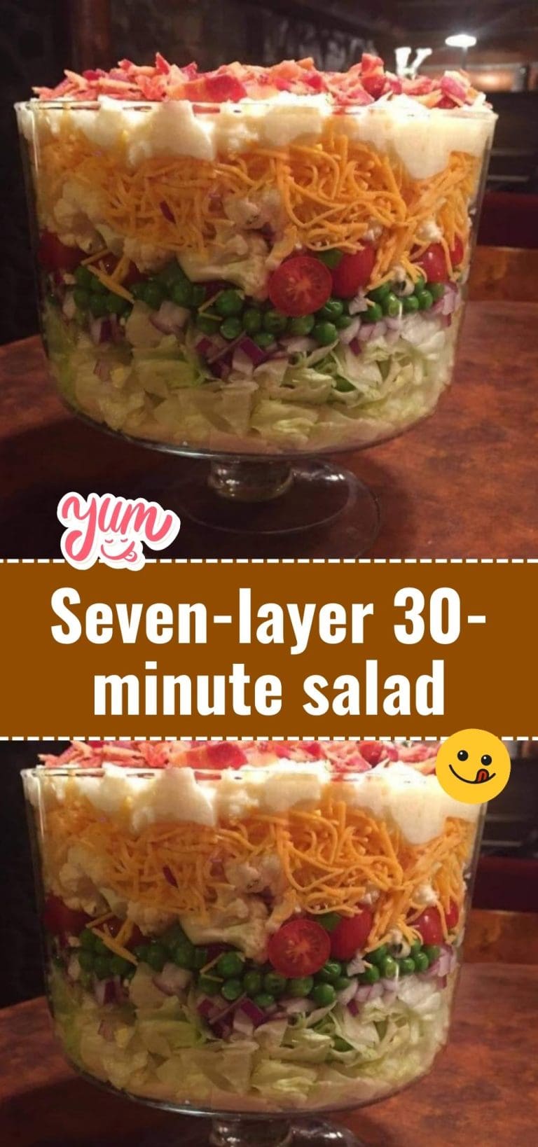 Seven-layer 30-minute salad