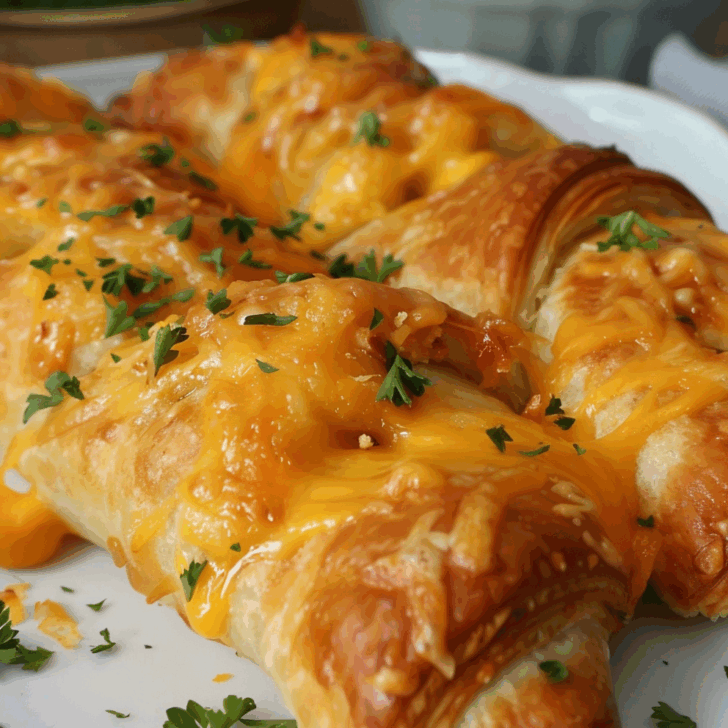 Cheesy Chicken Crescent Rolls