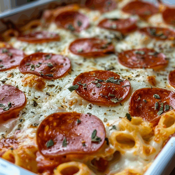 Pepperoni Pizza Casserole
