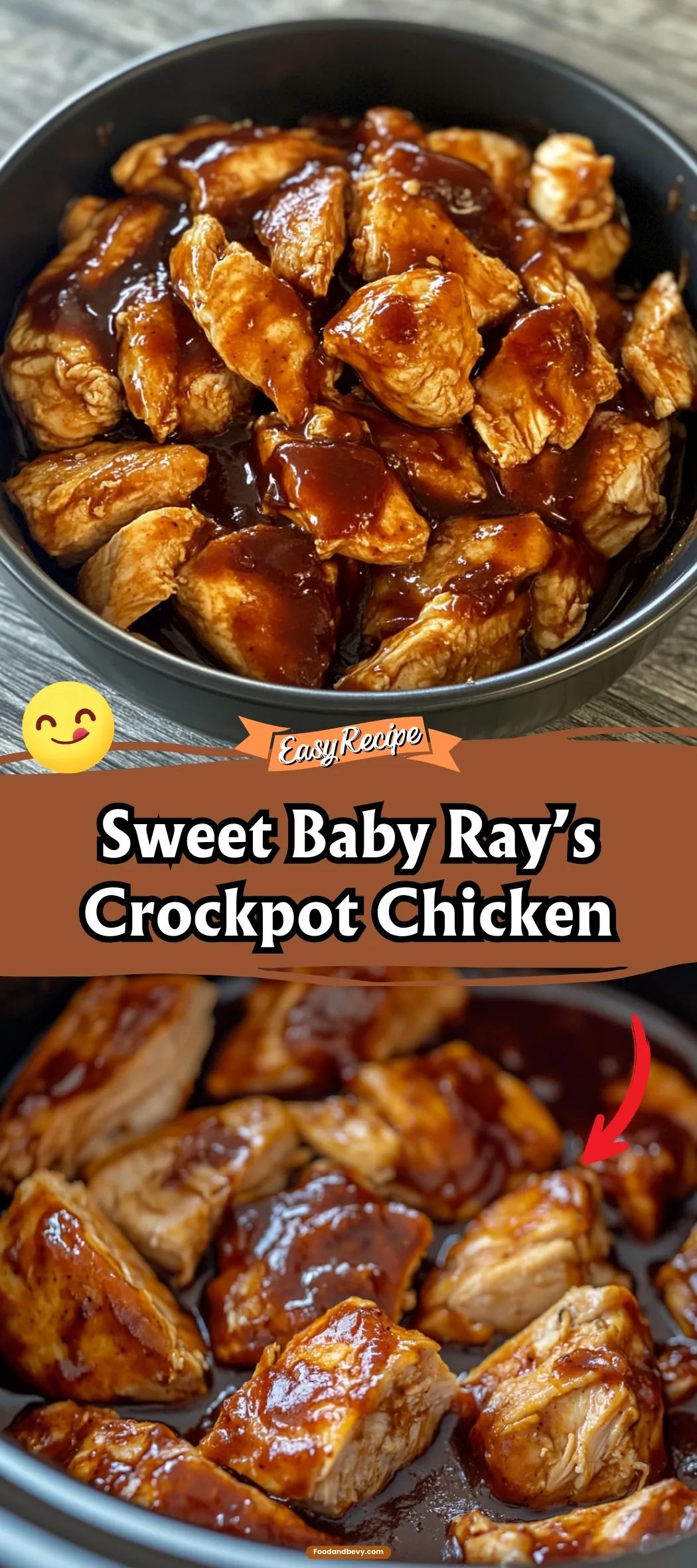 Sweet Baby Ray’s Crockpot Chicken