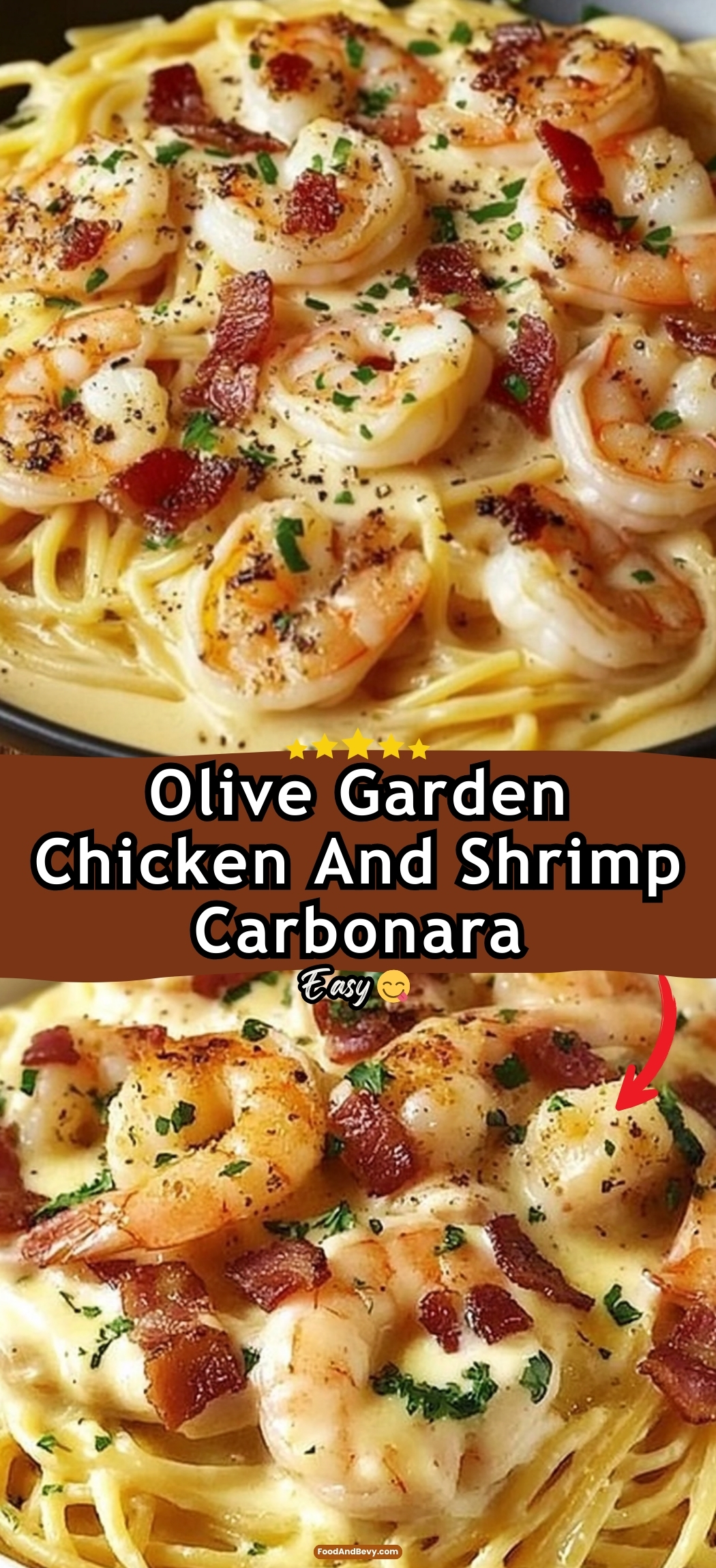 Olive Garden Chicken And Shrimp Carbonara