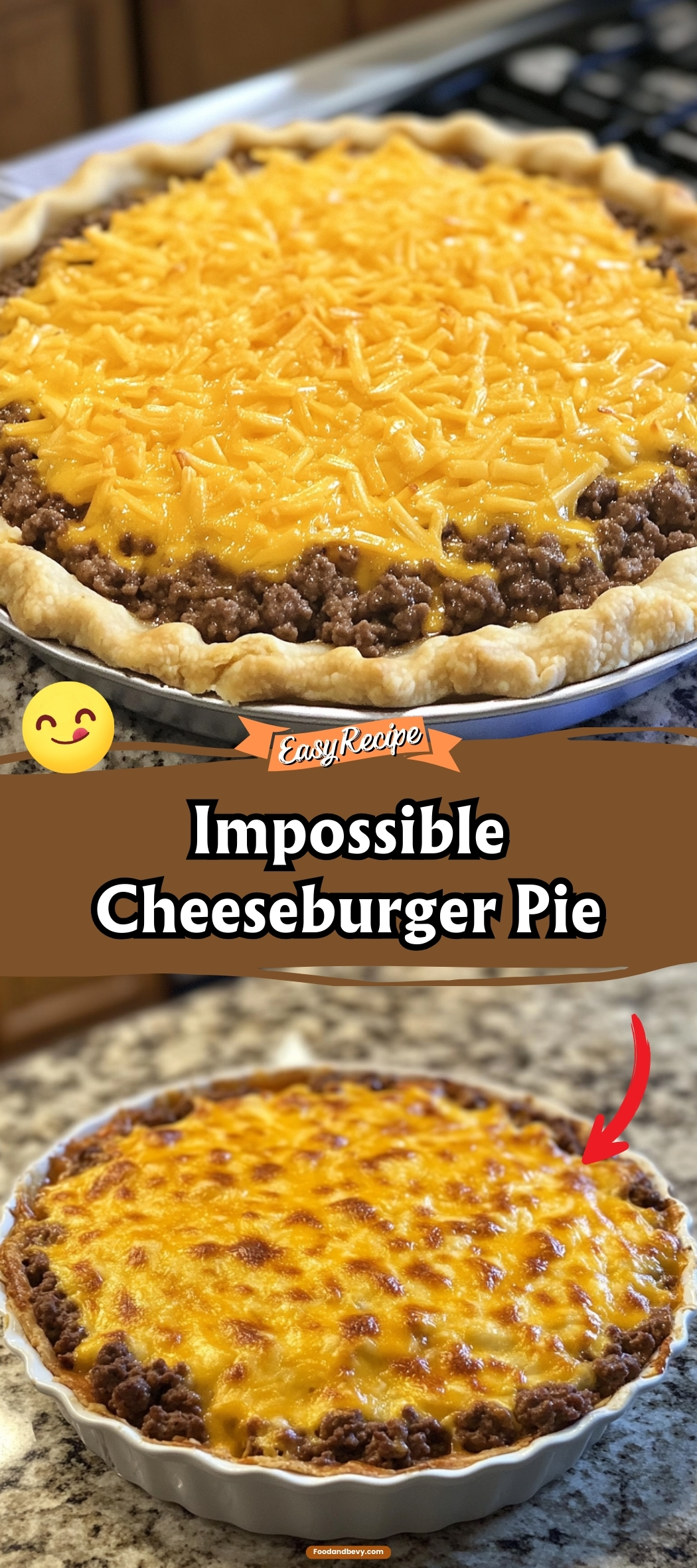 Impossible Cheeseburger Pie