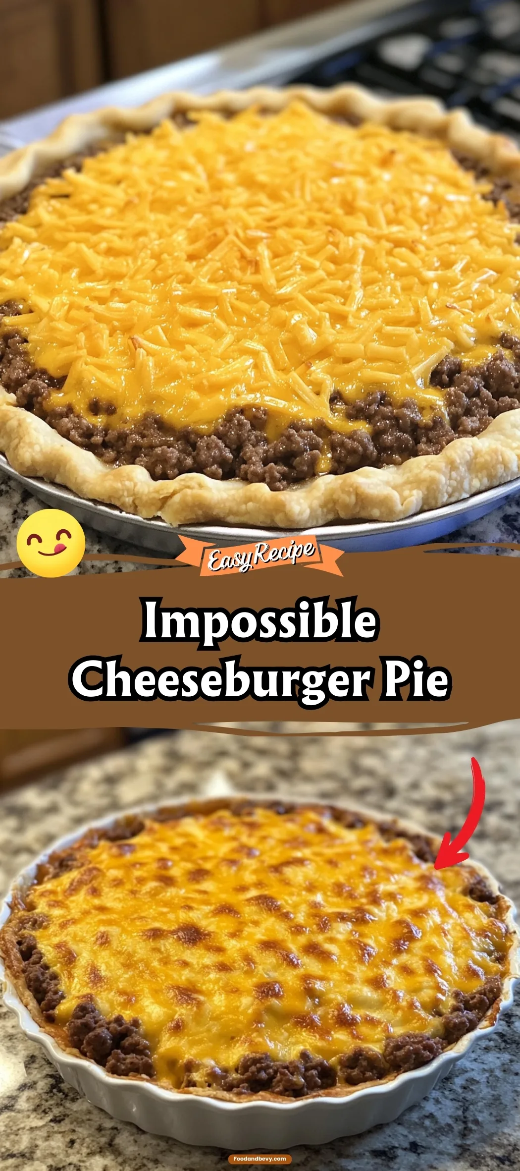 Impossible Cheeseburger Pie