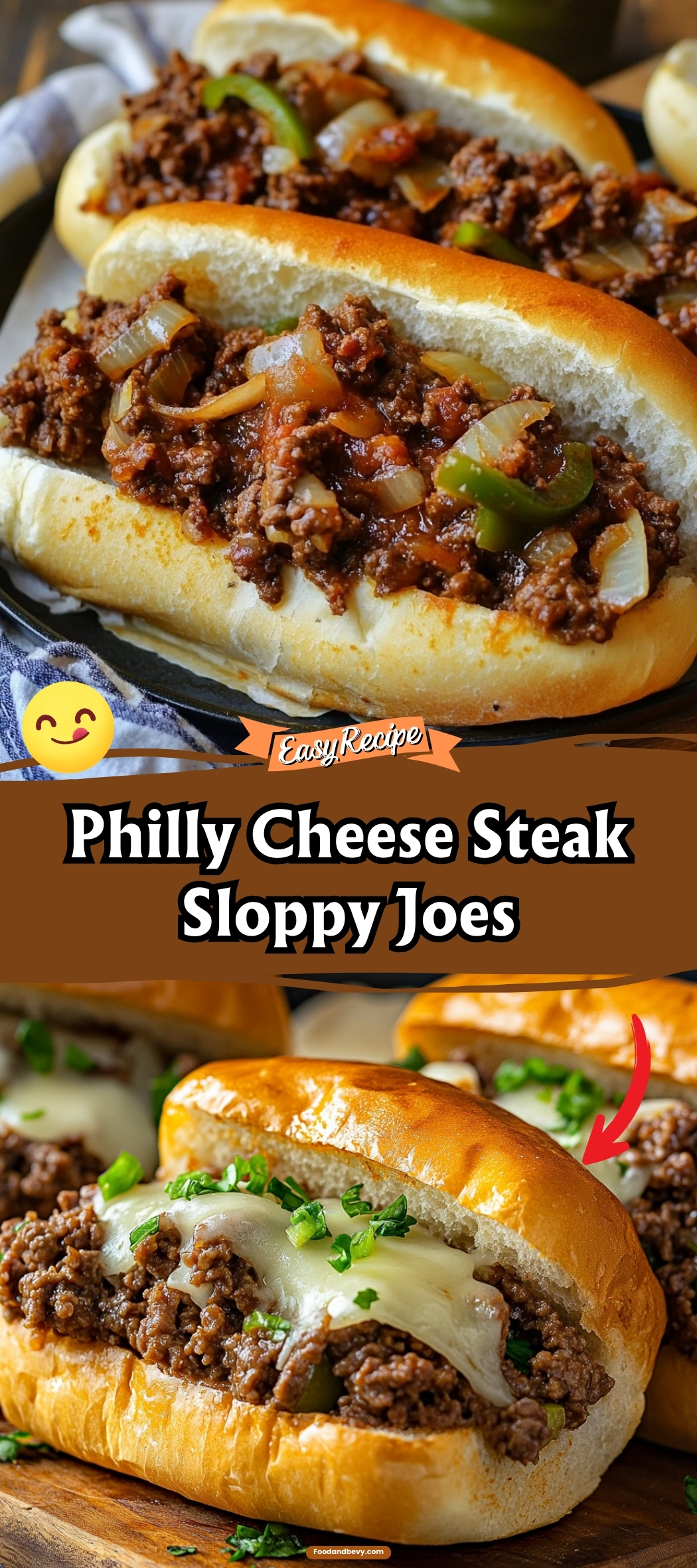 Philly Cheese Steak Sloppy Joes
