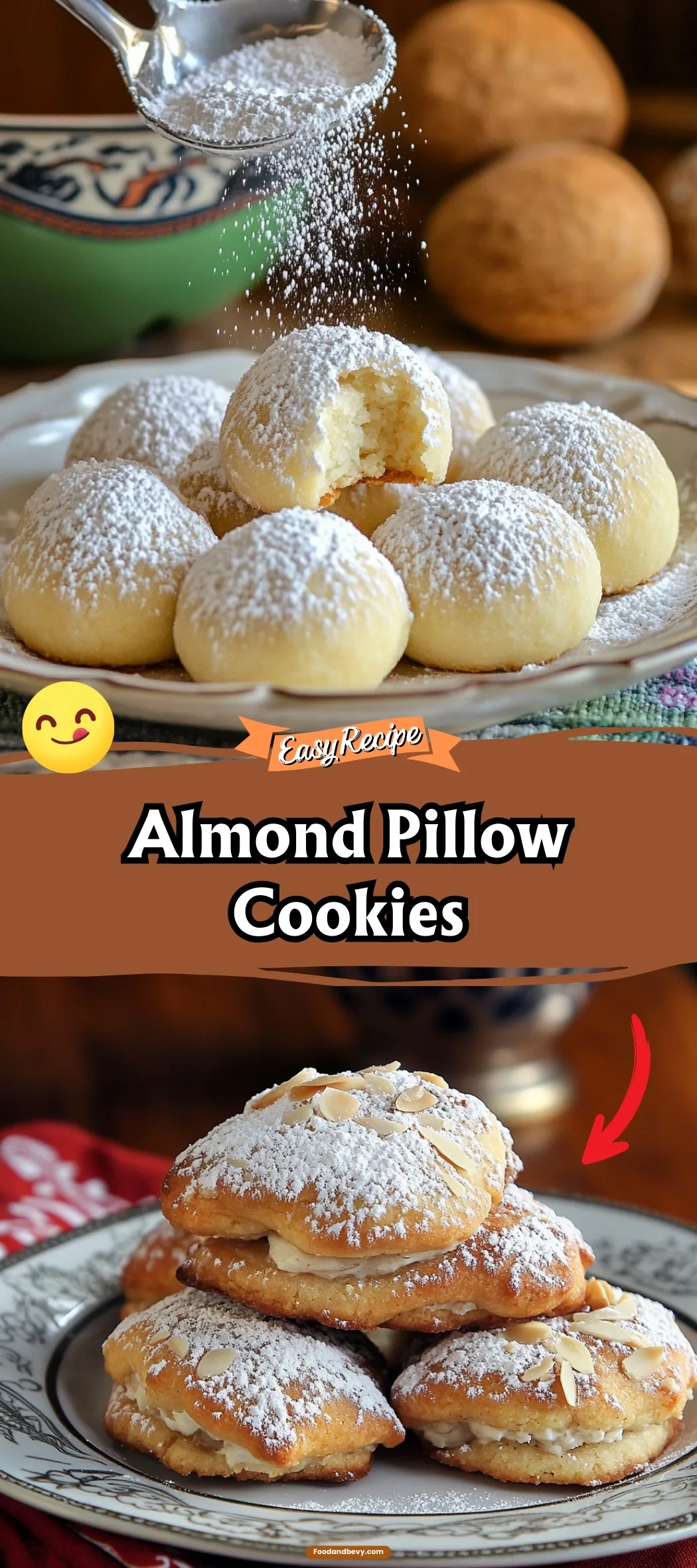 Almond Pillow Cookies