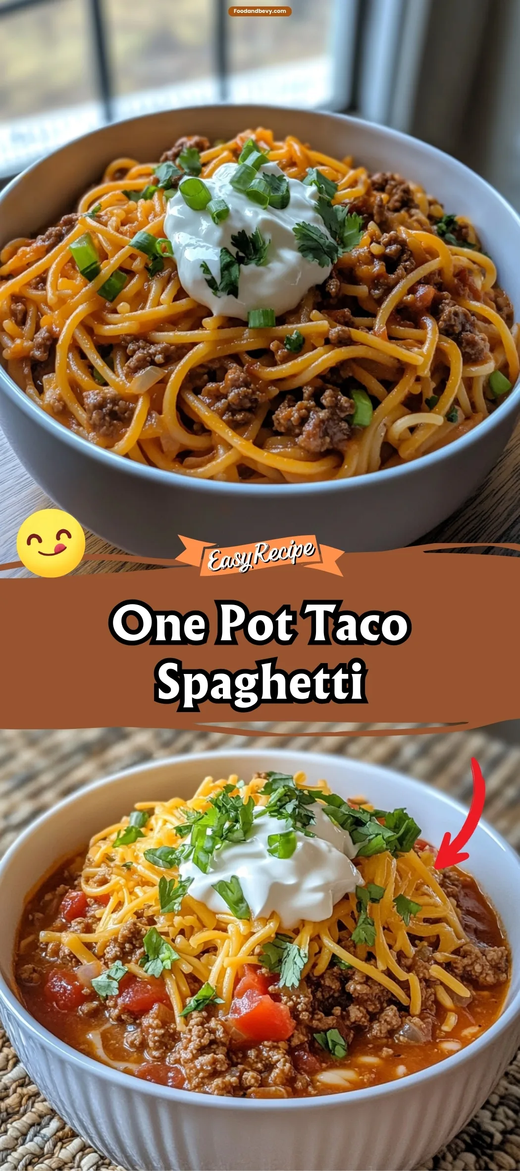 One Pot Taco Spaghetti