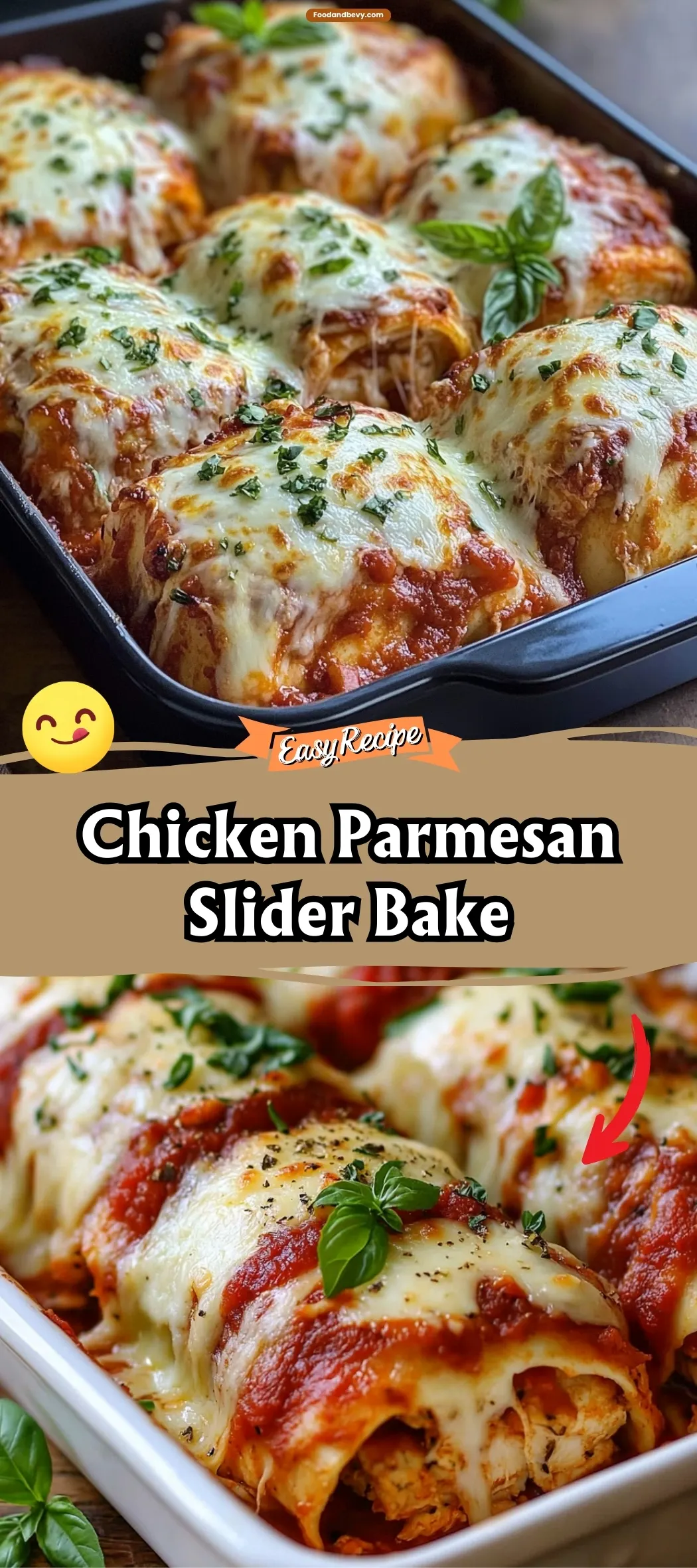 Best Chicken Parmesan Slider Bake