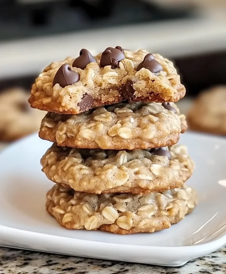 Soft And Chewy Oatmeal Chocolate Chip Cookies