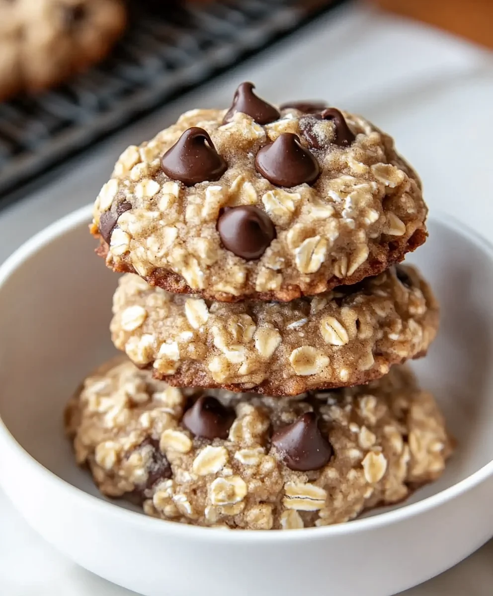 Soft And Chewy Oatmeal Chocolate Chip Cookies