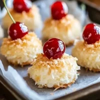 Cherry Topped Coconut Macaroons