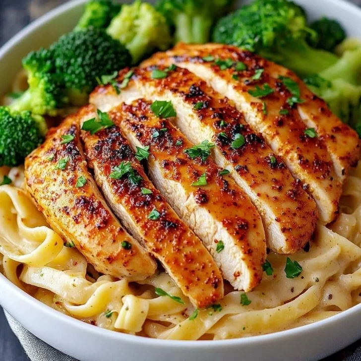 Cajun Chicken Alfredo With Broccoli