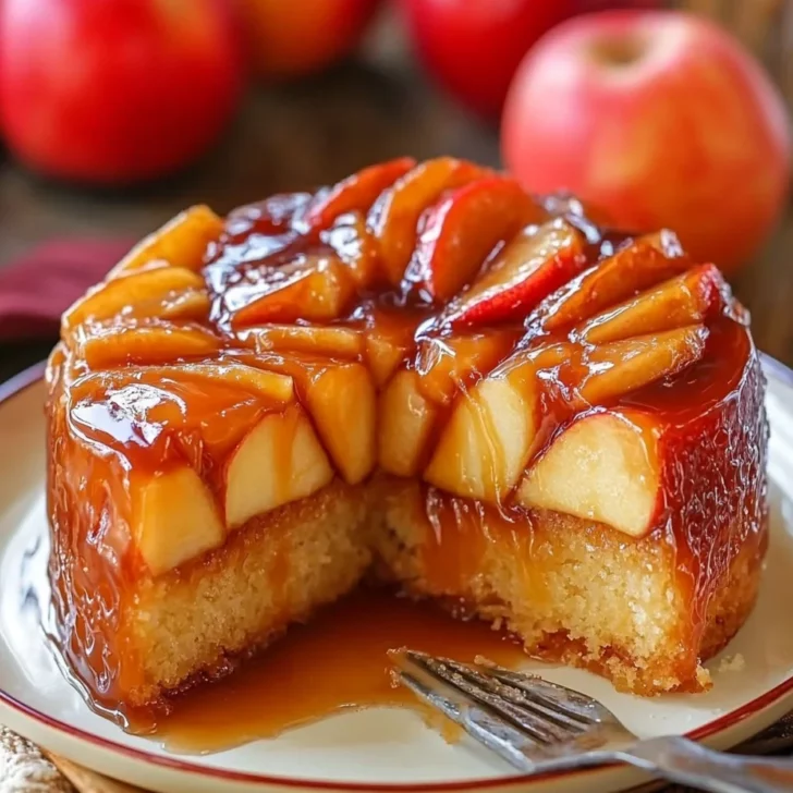 Caramel Apple Upside Down Cake