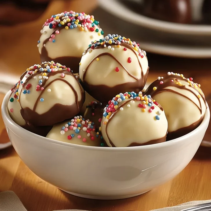 No-Bake Cake Batter Cake Balls