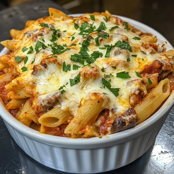 Portobello Penne Pasta Casserole