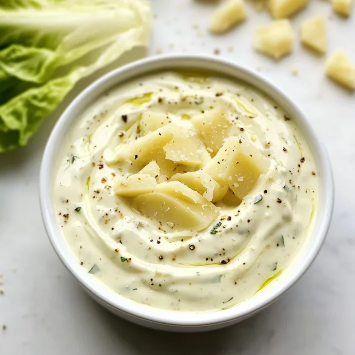 Homemade Creamy Caesar Salad Dressing