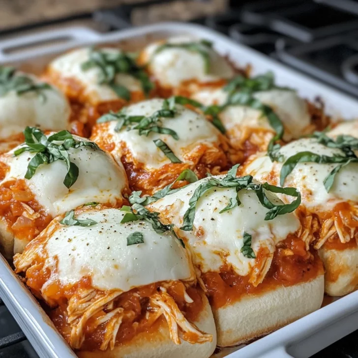 Chicken Parmesan Slider Bake