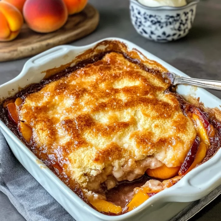Old Time Oven Peach Cobbler
