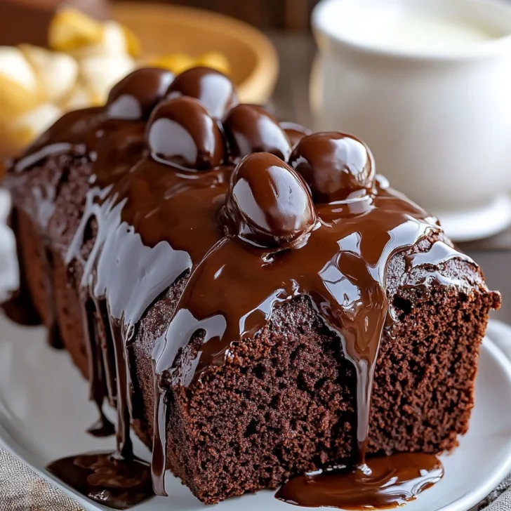Hot Fudge Brownie Bread