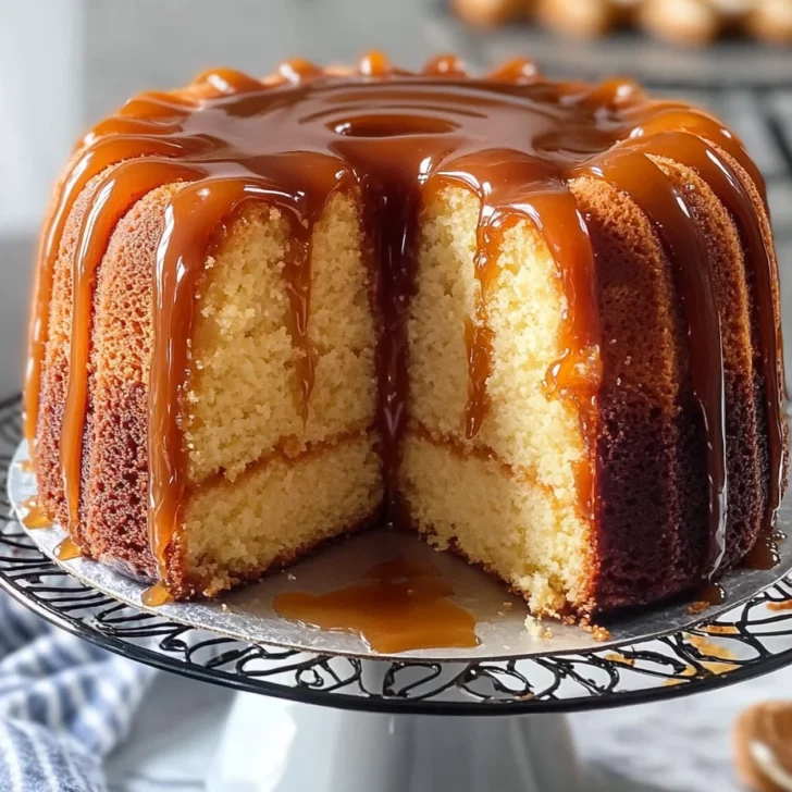 Salted Caramel Kentucky Butter Cake