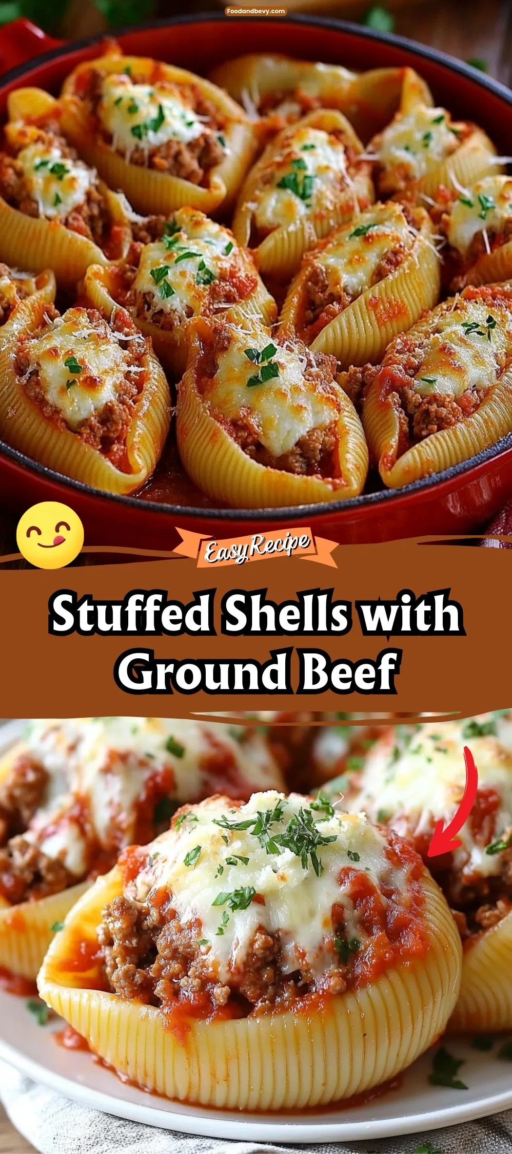 Best Stuffed Shells with Ground Beef