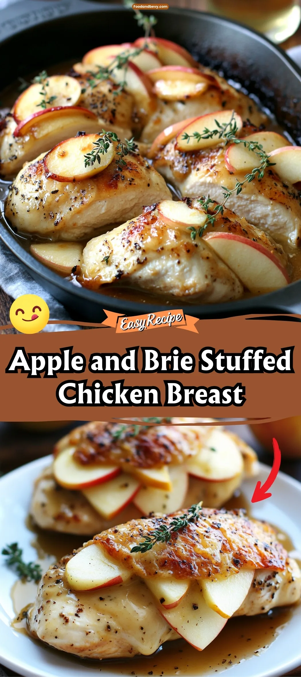 Apple and Brie Stuffed Chicken Breast