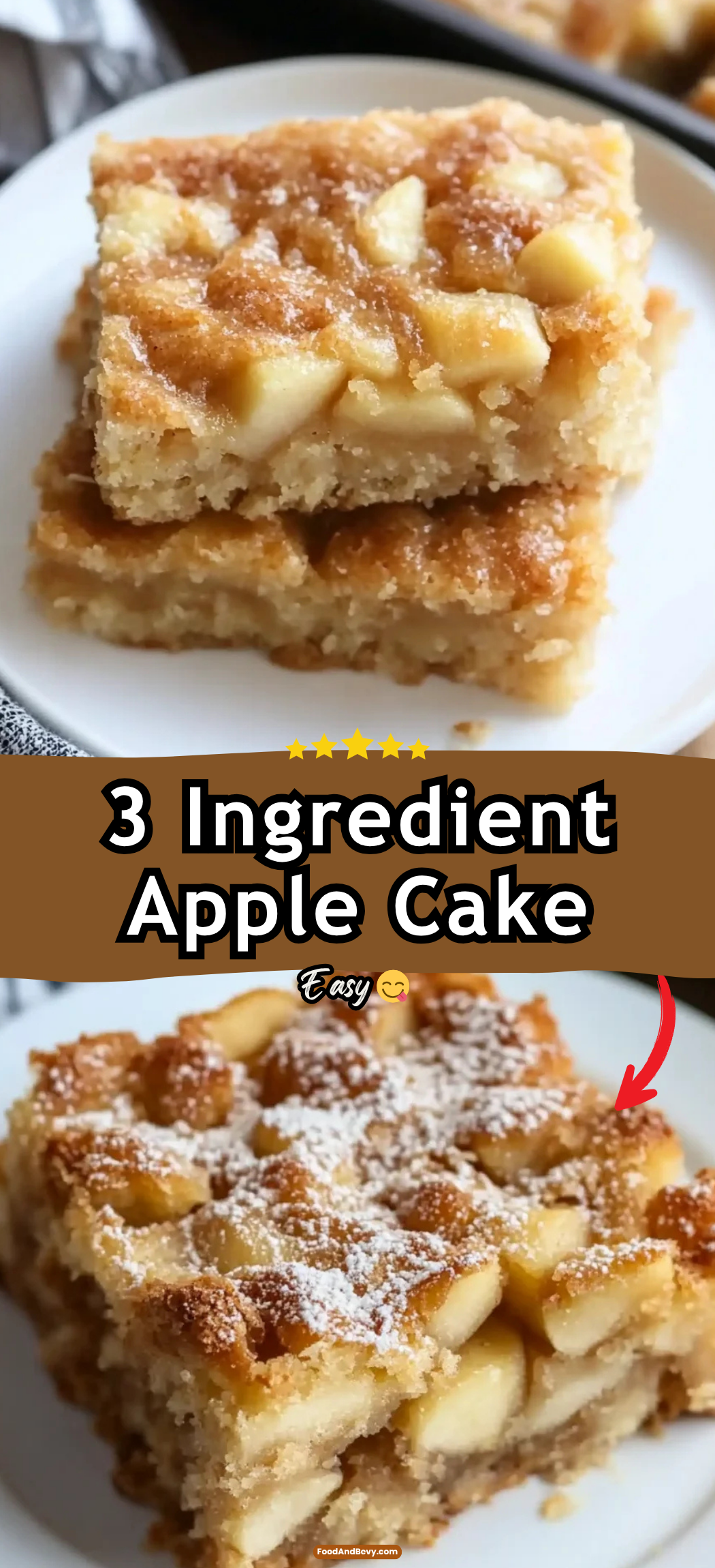 3 Ingredient Apple Cake