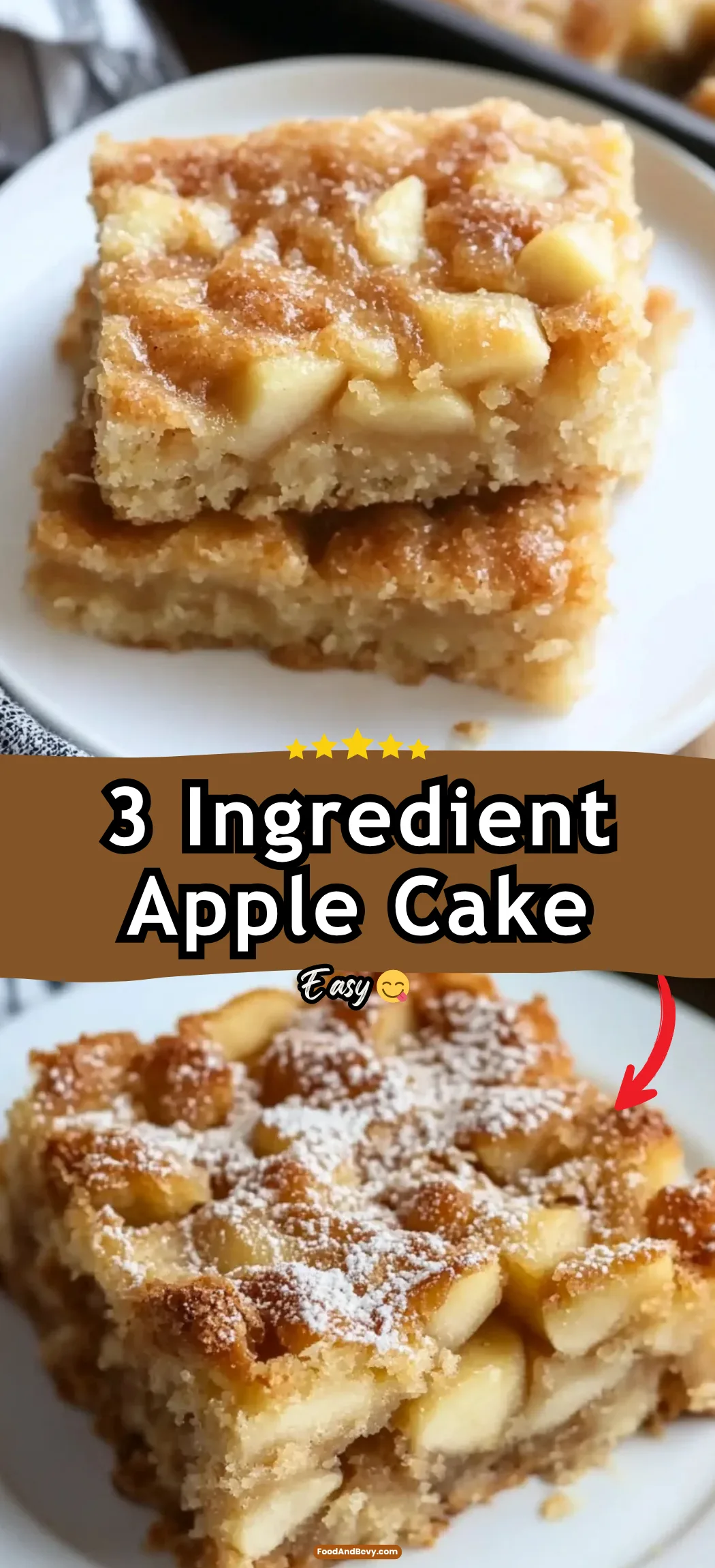 3 Ingredient Apple Cake