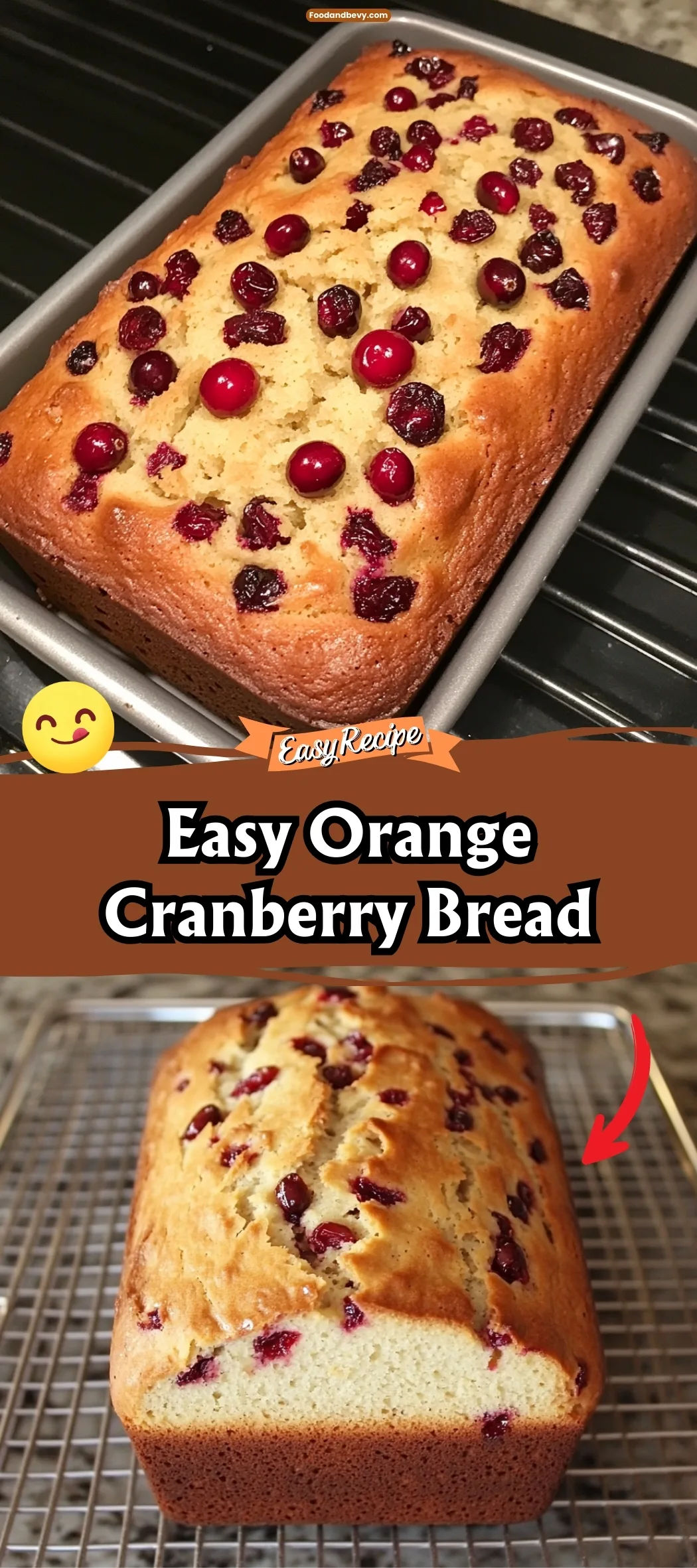 Easy Orange Cranberry Bread