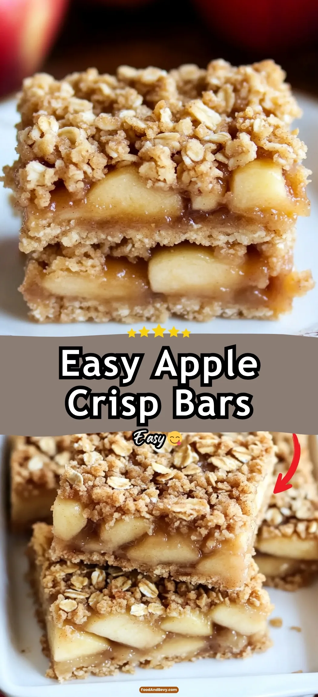 Easy Apple Crisp Bars