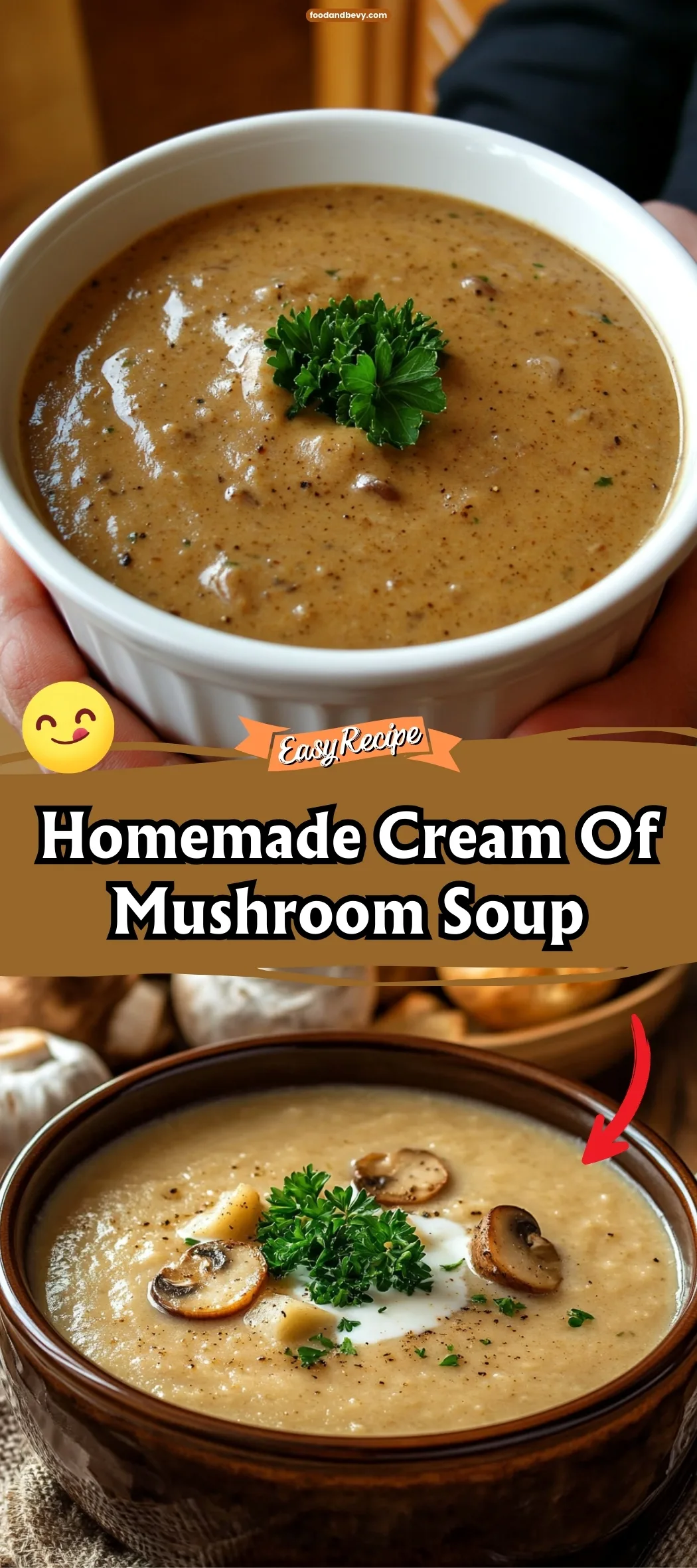Homemade Cream Of Mushroom Soup