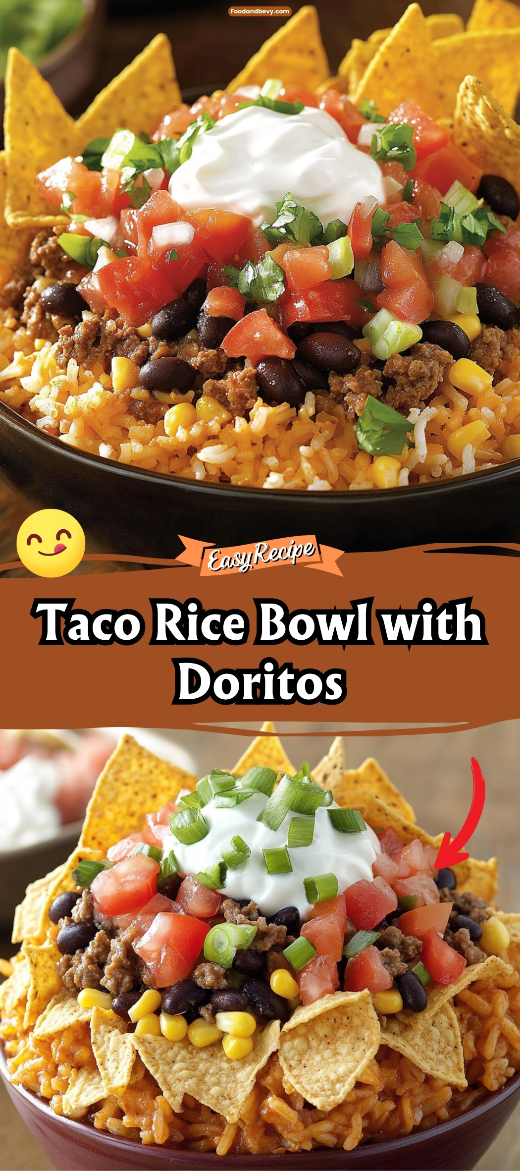 Taco Rice Bowl with Doritos