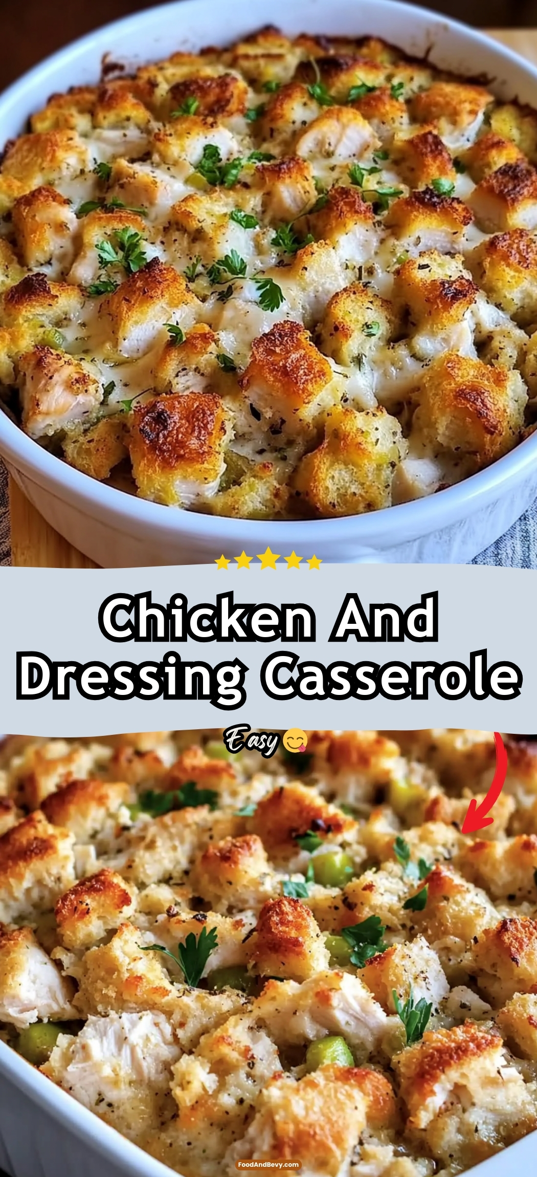 Chicken And Dressing Casserole