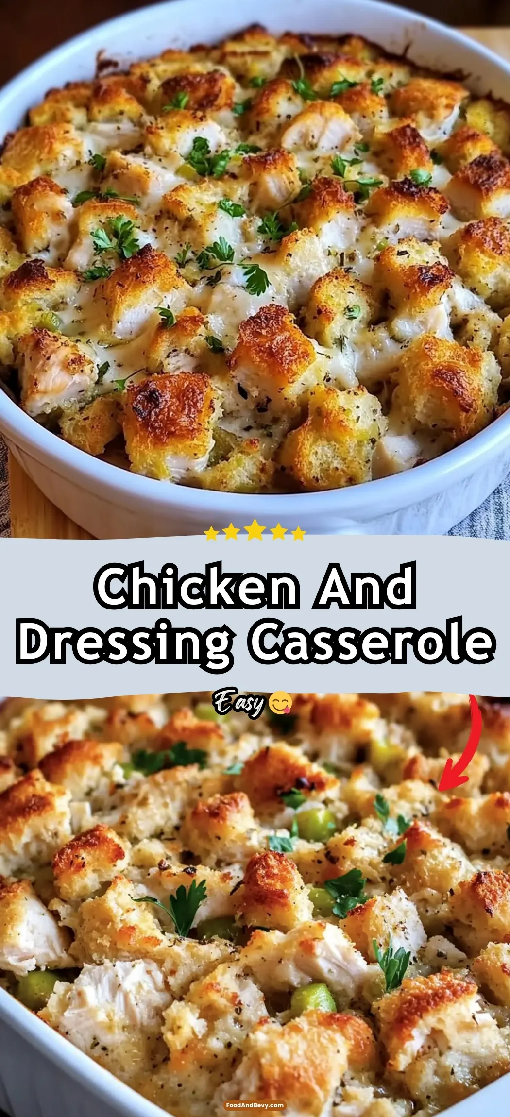 Chicken And Dressing Casserole