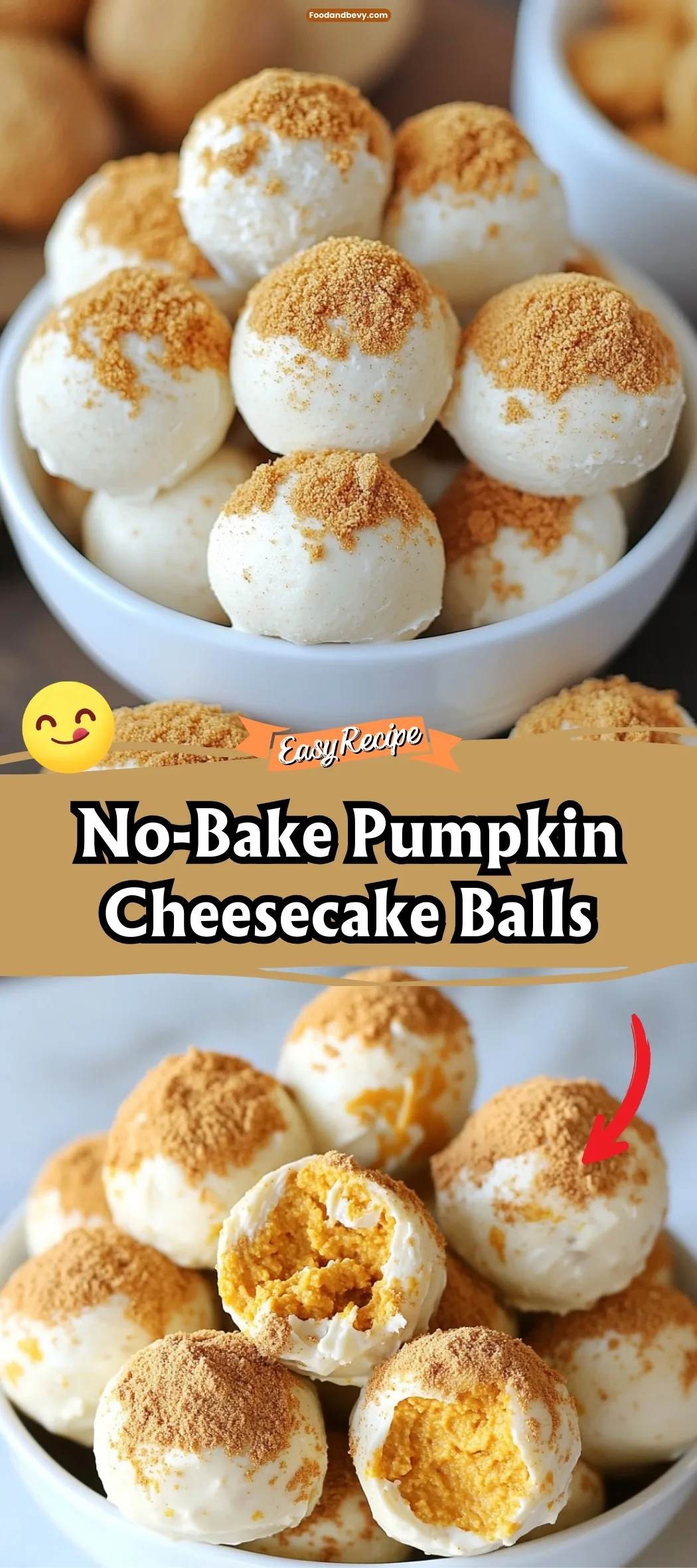 No-Bake Pumpkin Cheesecake Balls