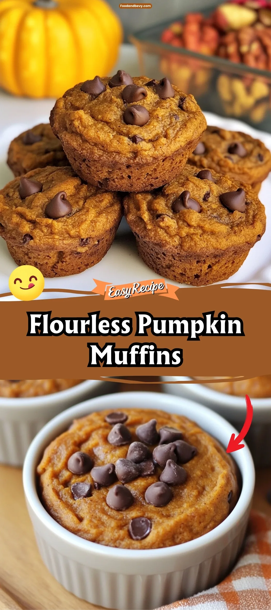 Flourless Pumpkin Muffins