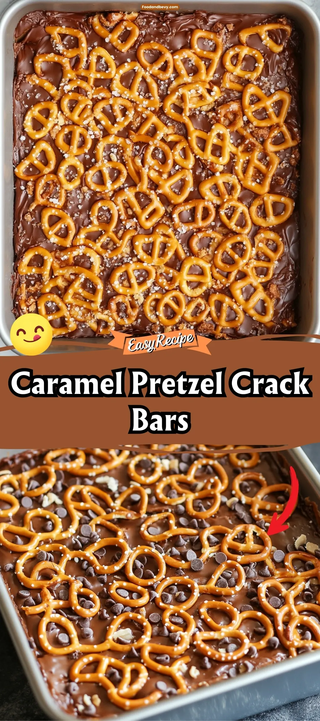 Caramel Pretzel Crack Bars