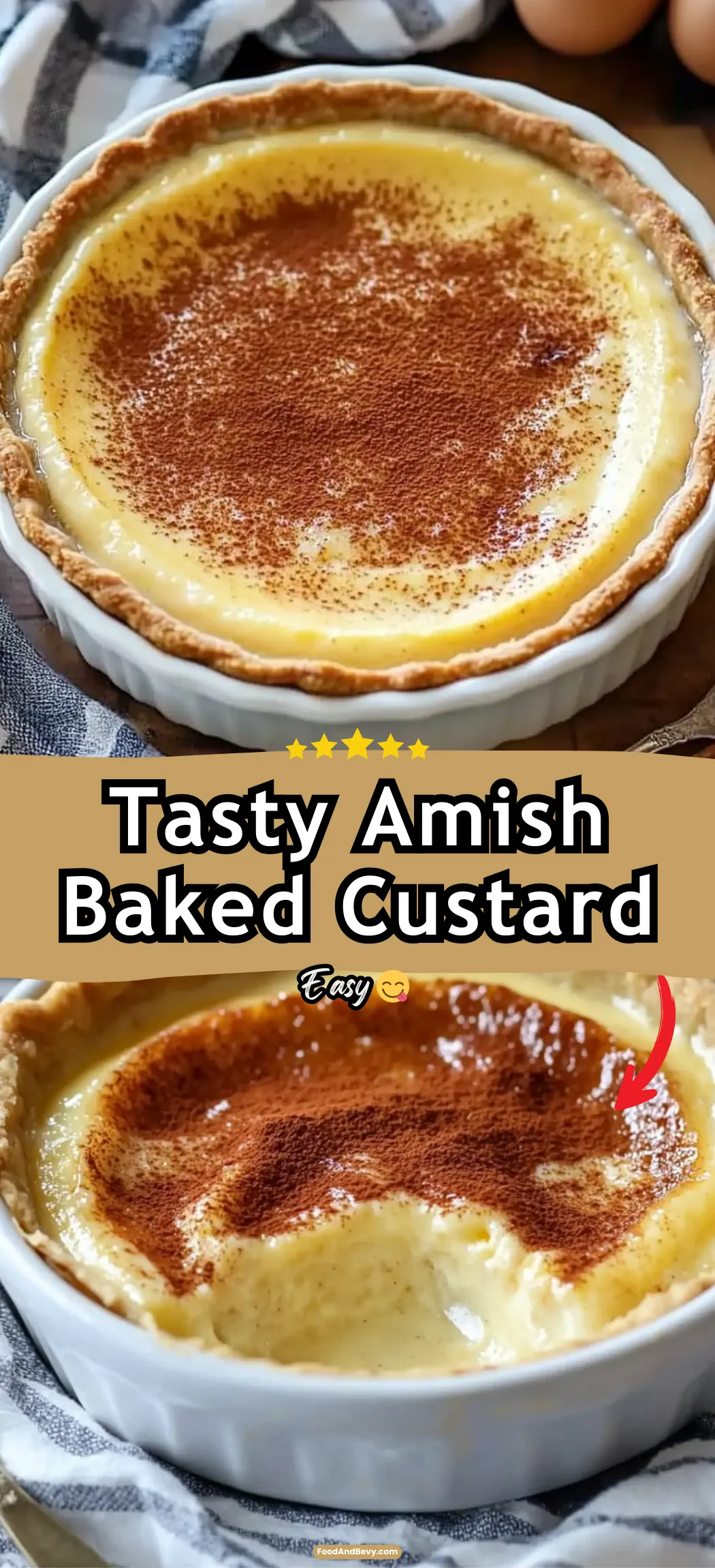Tasty Amish Baked Custard
