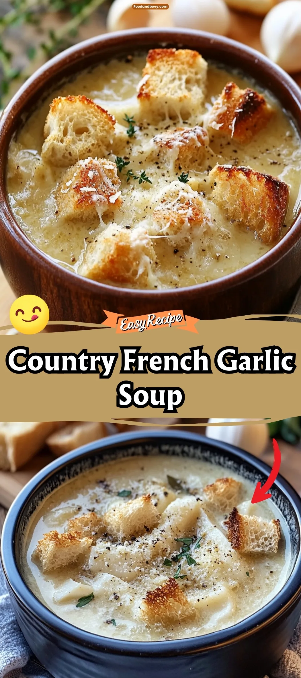 Country French Garlic Soup