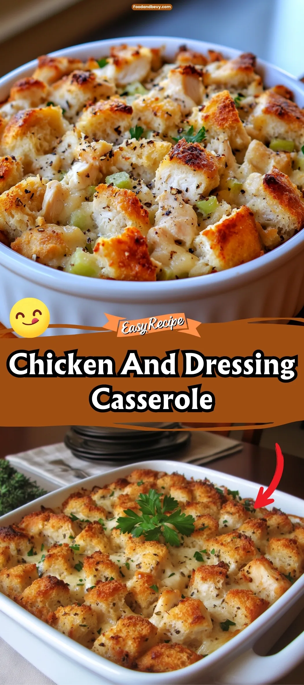 Chicken And Dressing Casserole