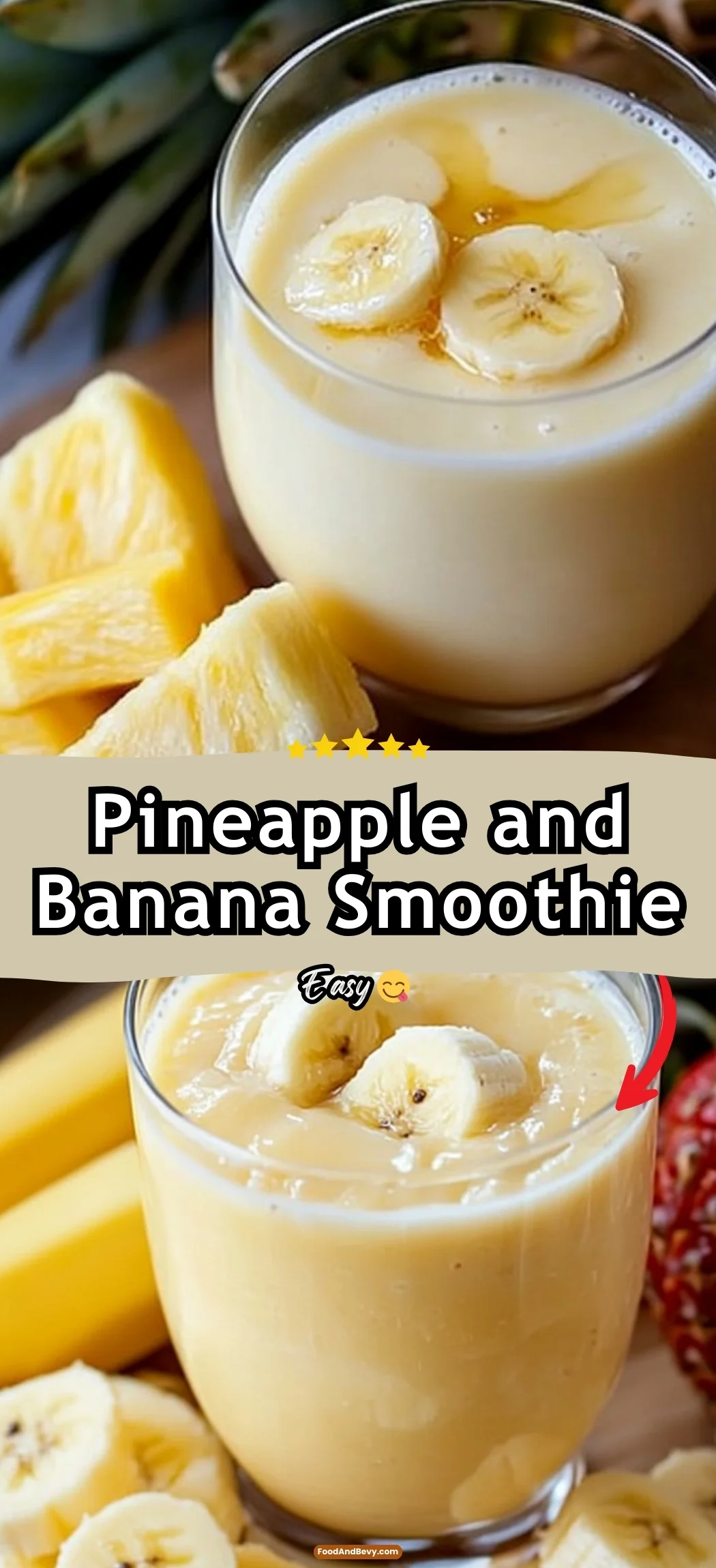 Pineapple and Banana Smoothie