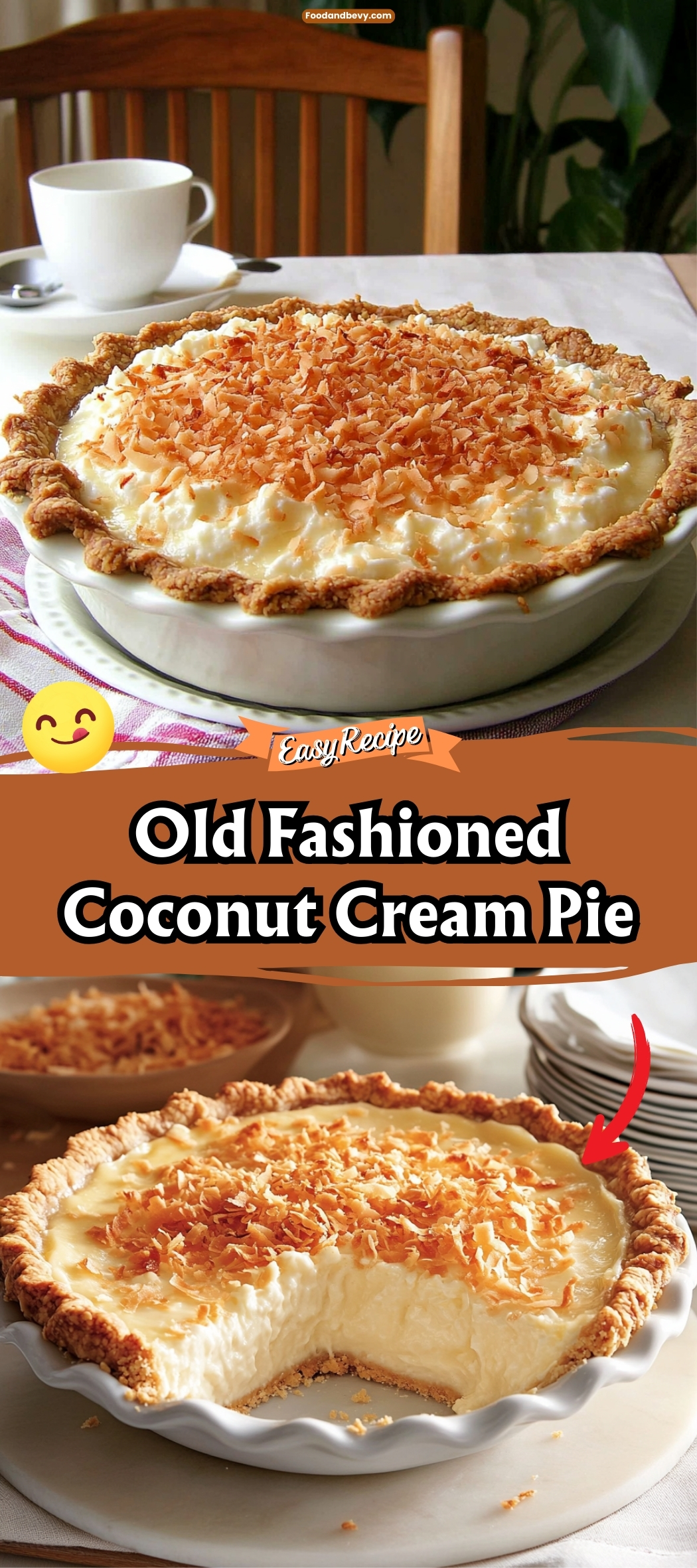 Old Fashioned Coconut Cream Pie