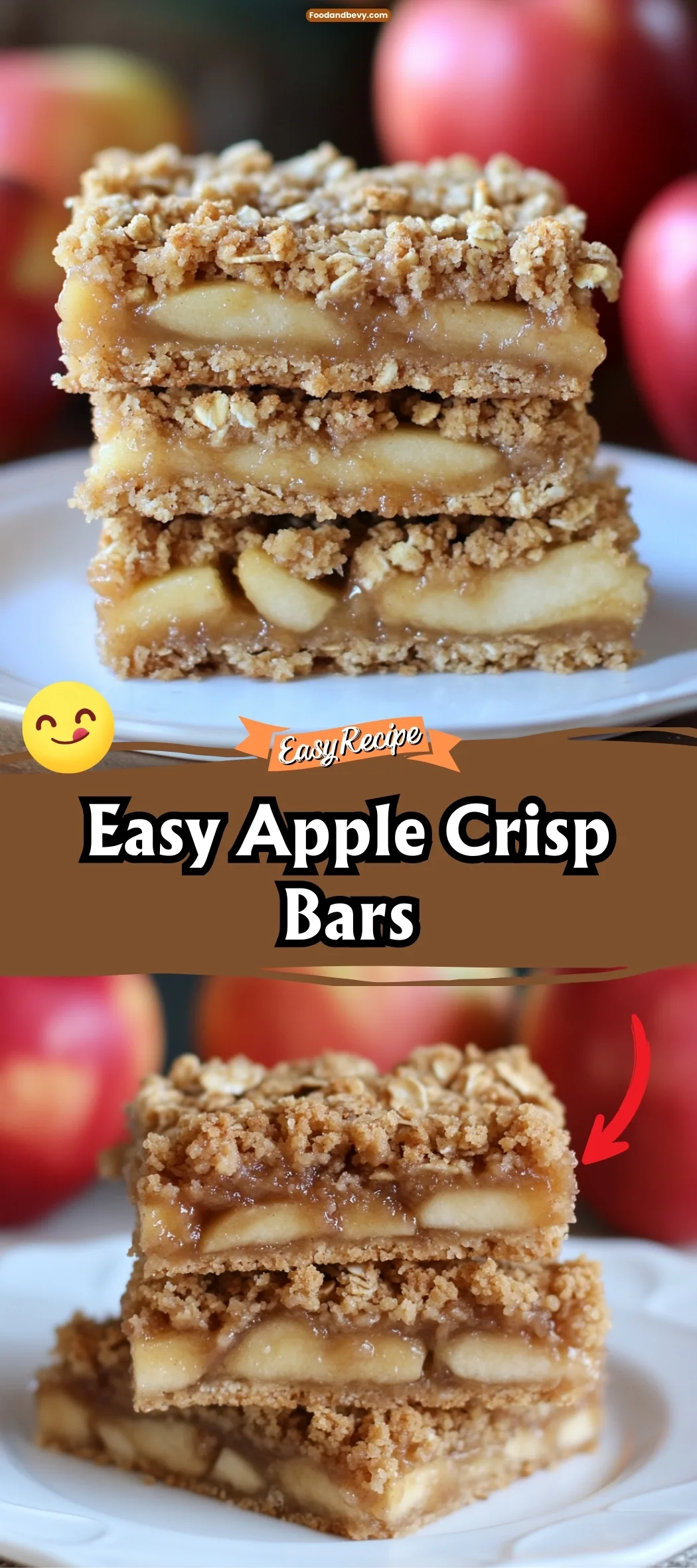 Easy Apple Crisp Bars