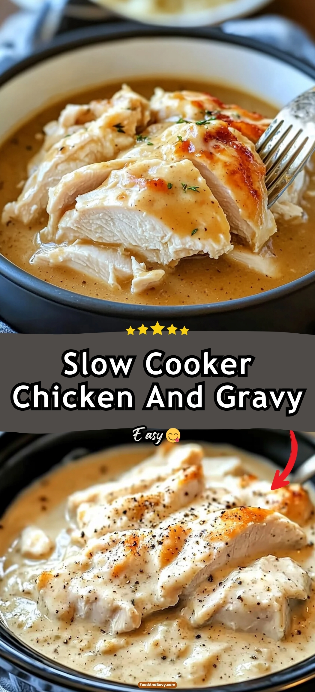 Slow Cooker Chicken And Gravy