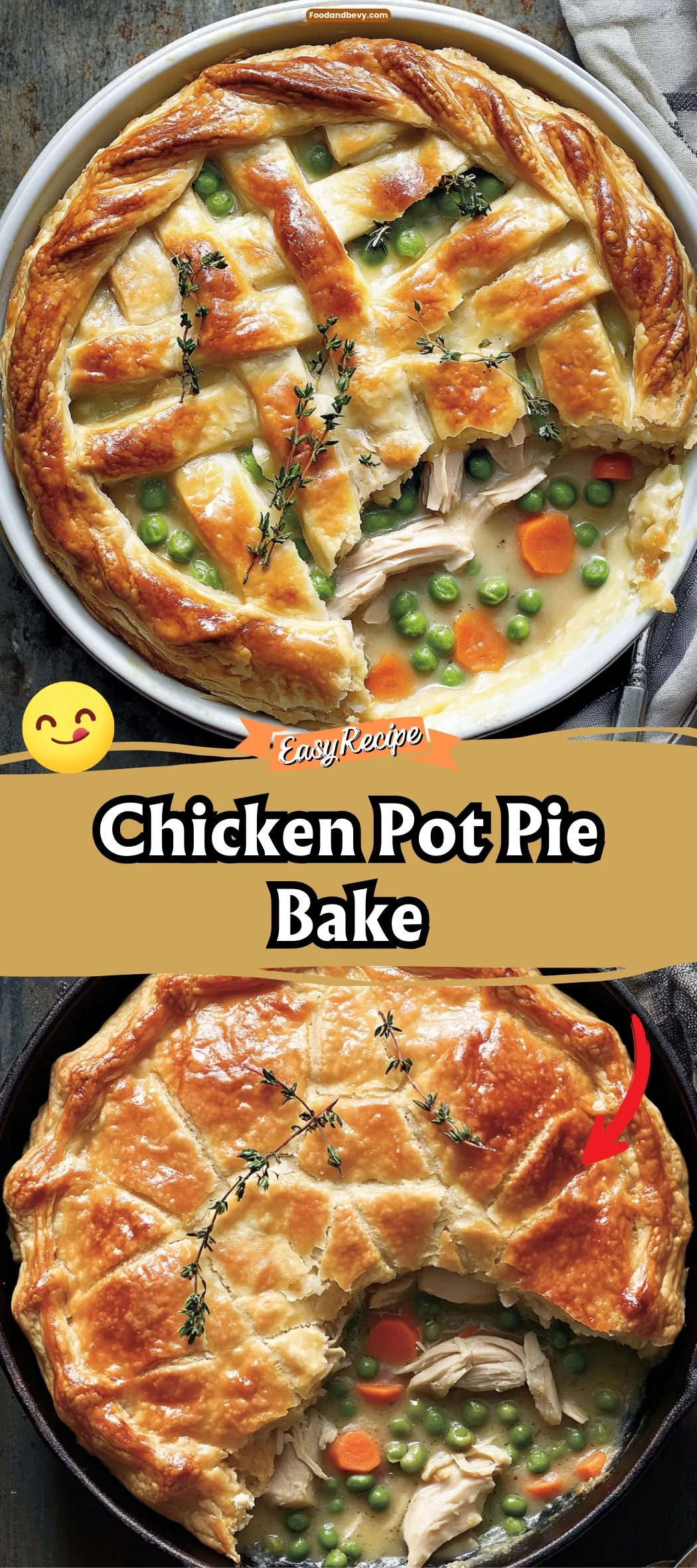 Chicken Pot Pie Bake