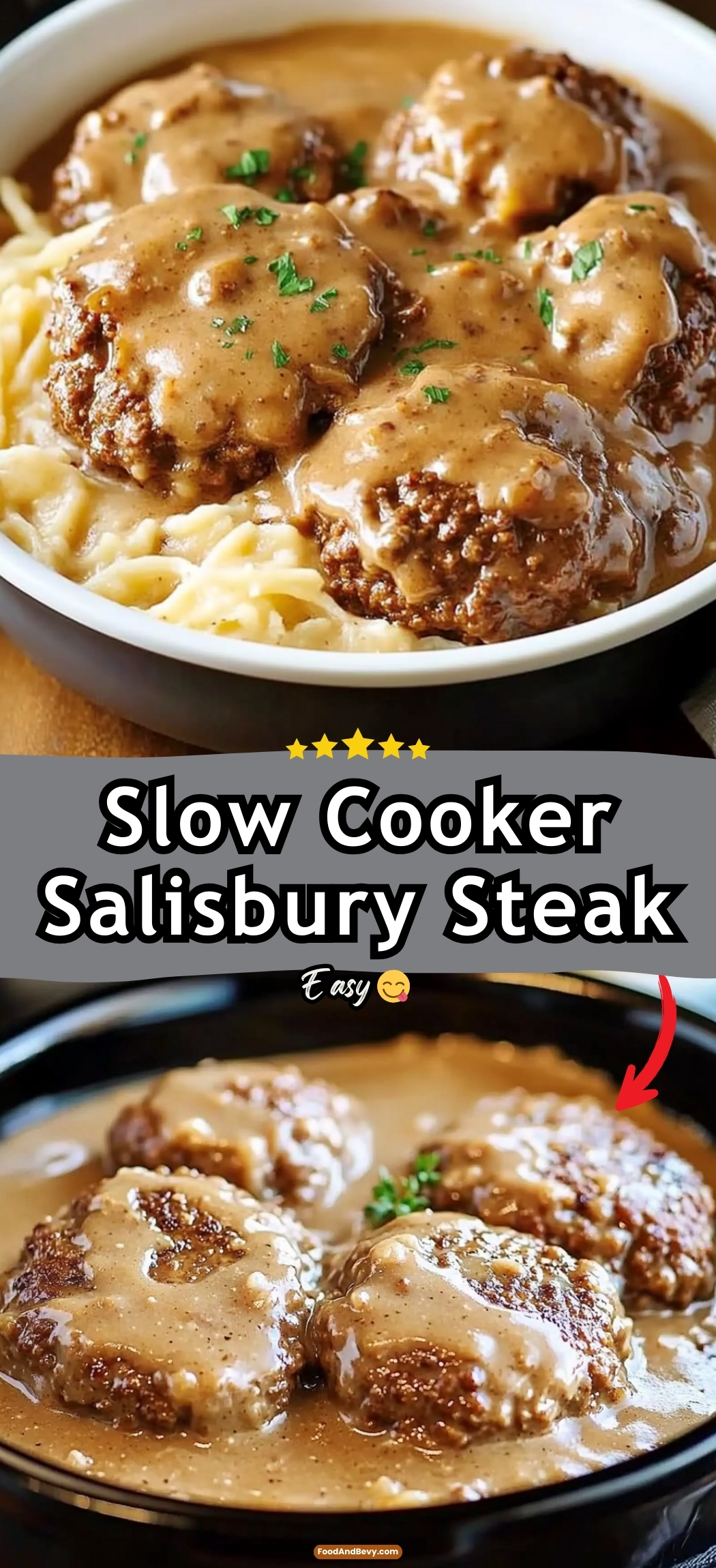 Slow Cooker Salisbury Steak