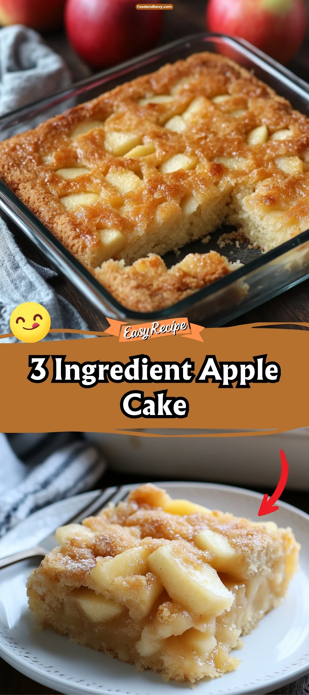 3 Ingredient Apple Cake