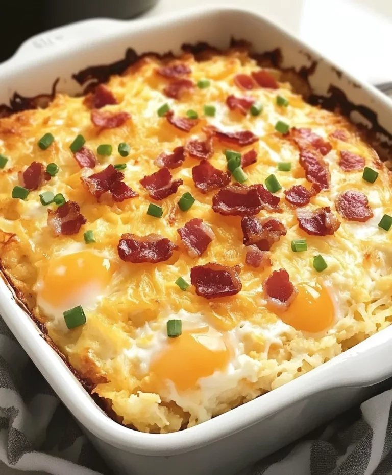 Bacon Egg and Hash Brown Casserole for a Lazy Weekend Breakfast
