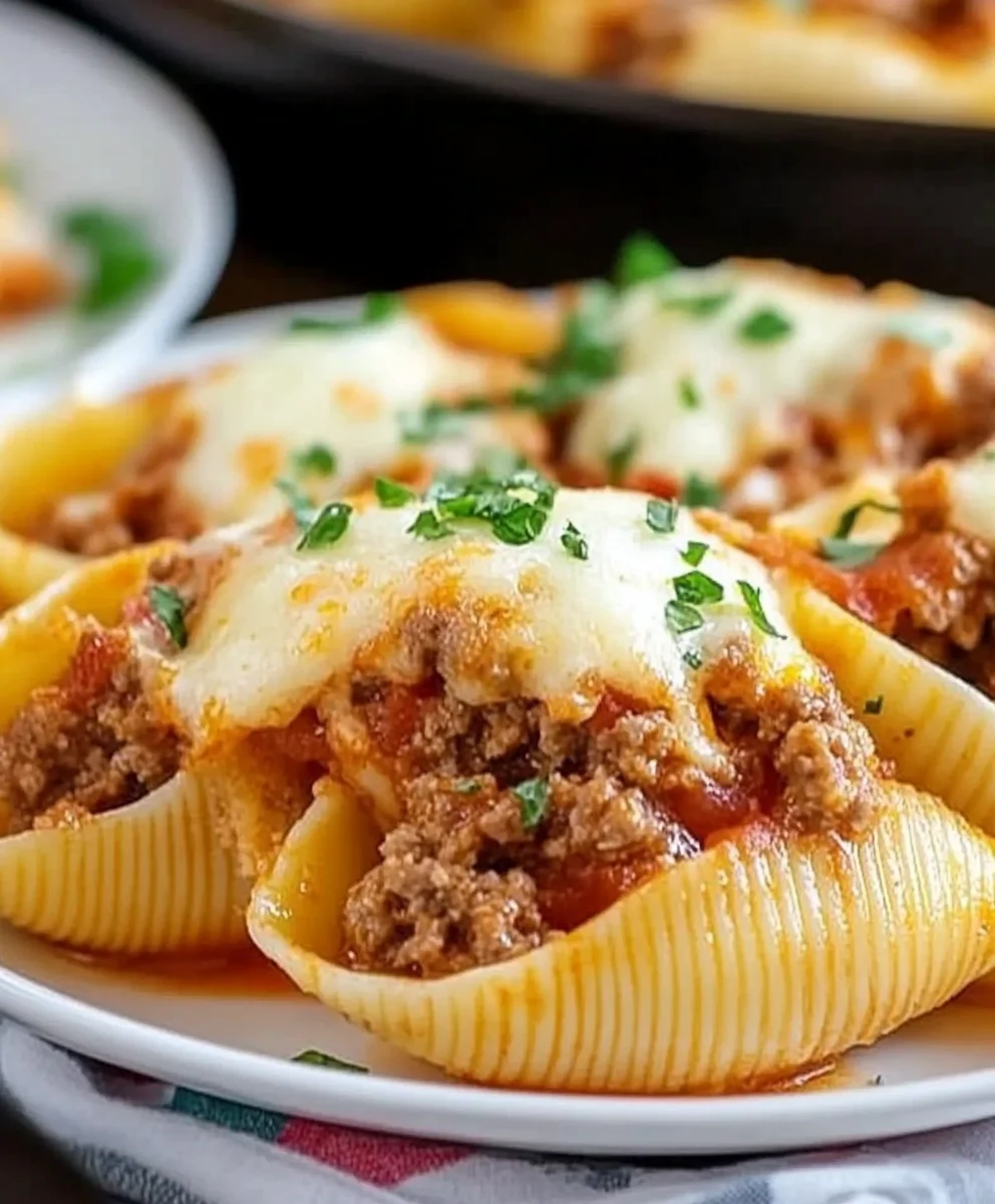 Best Stuffed Shells with Ground Beef