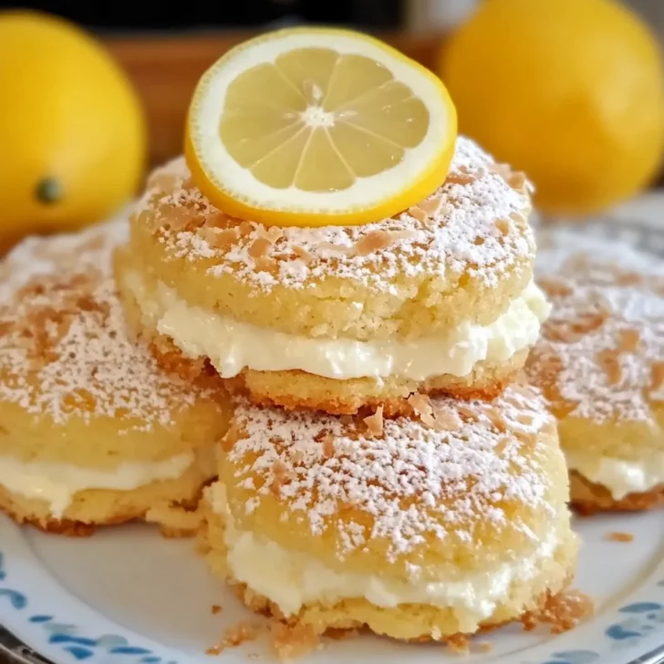 Lemon Coconut Cheesecake Cookies